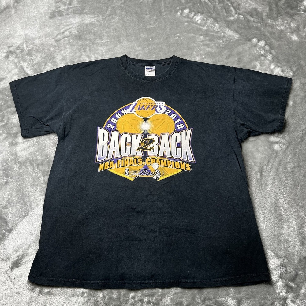Lakers Shirt Size XL 2009 2010 Back To Back NBA Champions Y2K Los Angeles